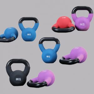 8KG Purple Neoprene Kettlebell Cast Iron Weights Home Gym Fitness Exercise 