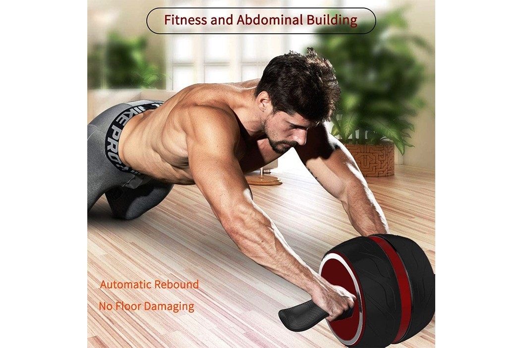 Fitness AB Carver Pro Abdominal Roller Muscle Exercisers Wheel Abs Workout Gym 